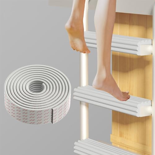 LeongLzt Bunk Bed Ladder Pads Ladder Pads, Self-Adhesive Bunk Bed Ladder Cover Foam Padding Traction...