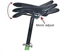 Vista 5 de Tija de sillín de aleación de 1.071 x 11.811 in bicicleta bicicleta aleación aluminio asiento post con micro ajuste abrazadera