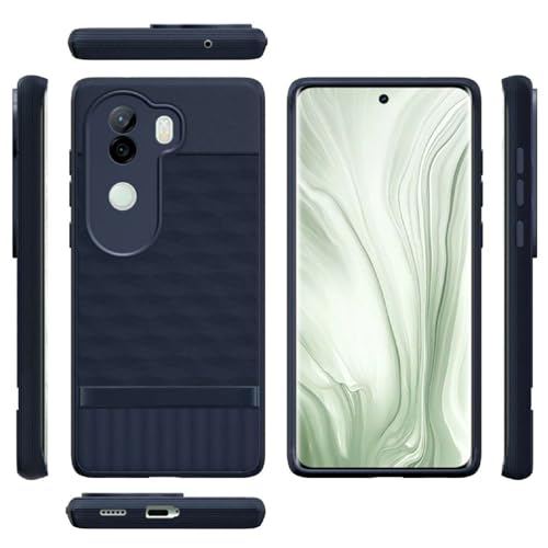 Image of Shockproof Case for Vivo V40e 5G / iQOO Z9s 5G | Full Camera Protection | TPU Flexible Back Cover for Vivo V40e 5G / iQOO Z9s 5G (Steel Blue)