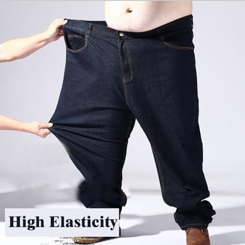 Big and Tall Relaxed-Fit Stretch Jeans Baggy Plus Size Denim Pants2