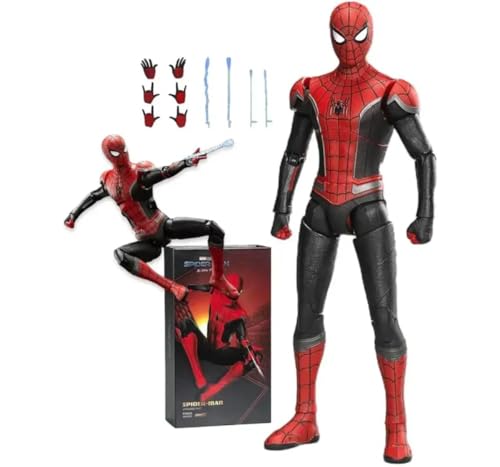 Image of Hamleys Spider-Man Action Figure 7 Inch Collectible Upgraded Suit 1:10
