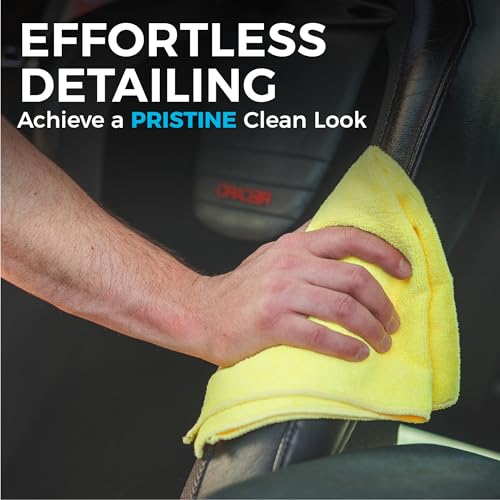 The Rag Company - All-Purpose Microfiber Terry Cleaning Towels - Commercial Grade, Highly Absorbent, Lint-Free, Streak-Free, Kitchens, Bathrooms, Offices, 300gsm, 16in x 16in, Green (12-Pack)