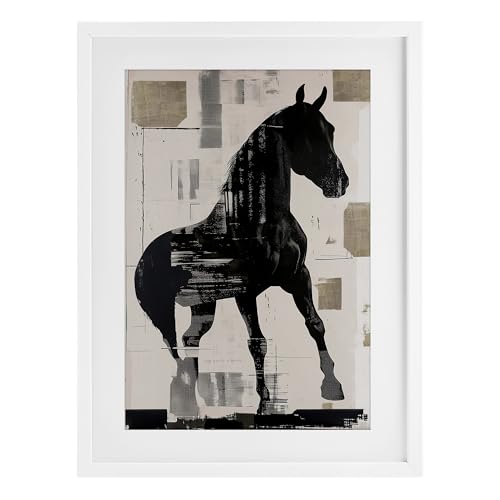 Affiche de cheval blanche sous verre pour sublimer un petit espace - 2