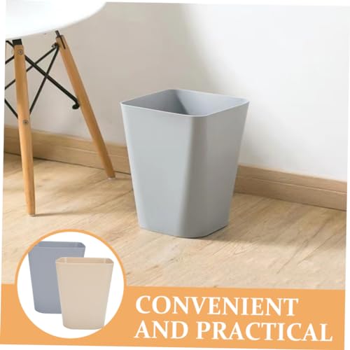 OSALADI 2 piezas caneca de basura rectangular 1 ml plástico miniatura 6