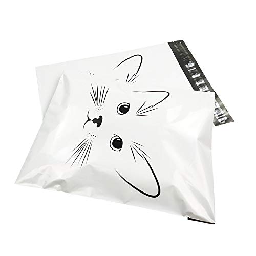 Buste Per Spedizioni,Buste Per Spedizione 100pcs 10x13 pollici Buste di corriere Auto guarnizione Plasting Busta busta Borse carino Gatto Sacchetti per imballaggio