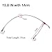 Mono Fishing Leader Rigs with Swivel Snaps Saltwater Surf Fishing Bottom Rigs High Strength Drop Fishing Rig 1 Arm and 2 Arm Nylon Leader Wire Leader Rigging for Lures Bait Hooks