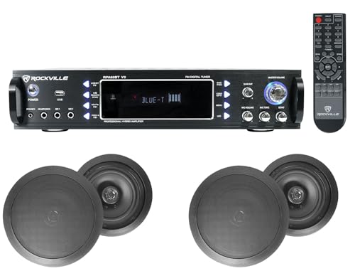 Rockville Audiosavings Bundle: (4) Pair RV HC85 Black 8