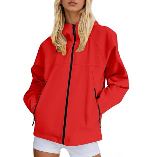 Chaqueta de entretiempo para mujer estilo bomber holgada para trayectos en moto