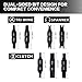 Cosmedge Security Bit Kit Set with Magnetic Extension Bit Holder for Leatherman, Replacement Double-Ended Flat Spanner Tri-Wing Clutch Screwdriver Bits for Leatherman Multi-Tool Accessories,8Pack