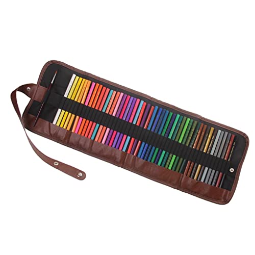 misppro Juego de lápices de acuarela de alta calidad de 48 colores con pincel, arte