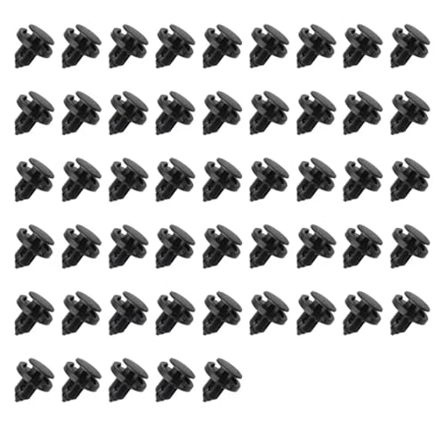Rivets de retenue auto 8mm anti-vibrations en plastique noir pour doublure de pare-chocs