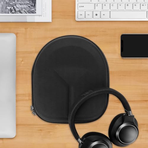Geekria Shield etui na słuchawki kompatybilne z JBL TUNE 770NC/760NC/750NC/720BT, Live 770NC – zamienny twardy pokrowiec podróżny z miejscem na kabel (Czarny)