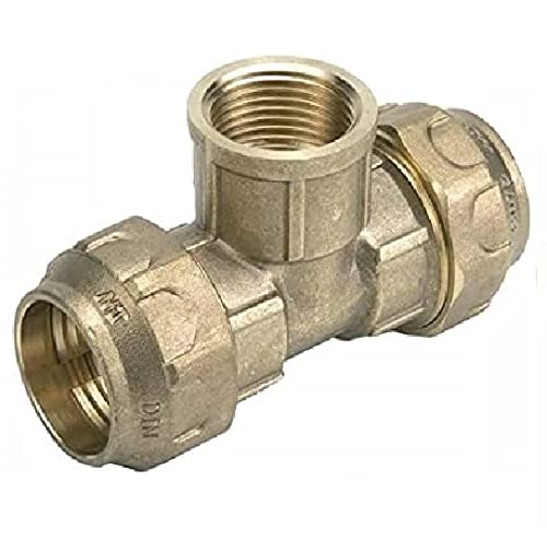 Suinga TE Femmina OTTONE 50 mm x 1 1/2" per tubo in polietilene 50 mm x 1 1/2"