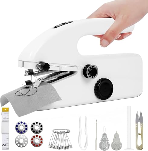 YwuLy Mini Handnähmaschine Elektrisch, Tragbare...
