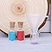 MaxMau 100pcs 1ml Small Mini Glass Bottles Jars with Cork Stoppers Tiny Vials for DIY Art Crafts Wedding Favors