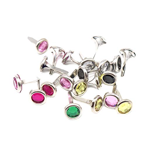 1Box(320Pcs) Colorful Brad Round Metal Paper Brass Paper Fasteners Pastel Brads For Diy Crafts Scrapbooking Supplies School Project Decorative #TOP4