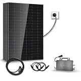 Kit Solaire 2000Wc DMEGC – 4 Panneaux Bifaciaux Bi verre – Micro onduleur Sossen 2400W Wi Fi – Plug & Play