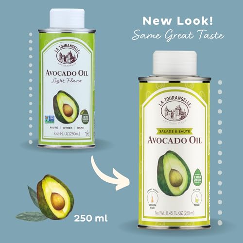 Image of La Tourangelle, Avocado Oil, Handcrafted from Premium Avocados, Great for Cooking, as Butter Substitute, and for Skin and Hair, 8.45 fl oz