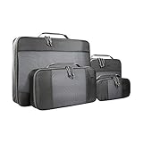 Packmaß: 45 x 35 x 8 cm - Die drei kleineren Pack-Würfel lassen sich passgenau in der großen Tasche verstauen.