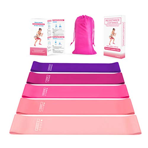 JBINNG 5 verschillende vriendelijke weerstand niveaus Fitness Oefening Loop Bands
