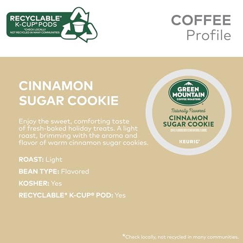 Image of Green Mountain Coffee Roasters Cinnamon Sugar Cookie Keurig Single-Serve K-Cup Pods, Light Roast Coffee, 96 Count