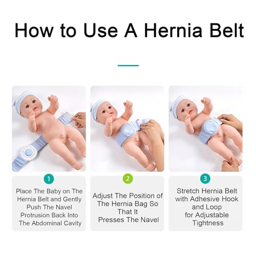 Faja para Hernia Umbilical Bebé 2 Piezas con Almohadillas miniatura 7