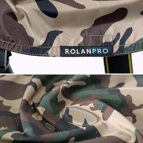 ROLANPRO L Size Rain Cover Raincoat for Telephoto, 90cm Length for 400mm f/2.8、 500mm f/4、600mm f/4、800mm f/5.6 Lens-#Army Green Waterproof