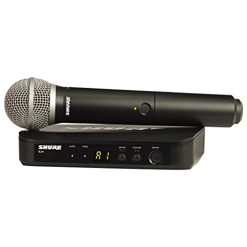Shure BLX24/PG58 H10 FREQ PG58 Vocal Wireless System w/BLX4 Receiver and HH PG58
