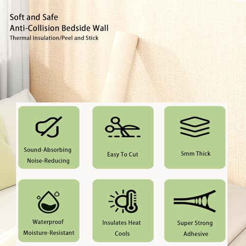 Papel tapiz de aislamiento térmico, autoadhesivo, impermeable, insonorizado, 3D, para decoración del hogar, 5 mm de grosor