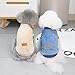 SMALLLEE_LUCKY_STORE Geripptes Woll-Jersey für Haustiere, Winterkleidung für Welpen und Katzen oder kleine Hunde wie Chihuahua oder Yorkshire