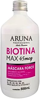 Máscara Force Biotina Max - 500ml: Crescimento Capilar e Revitalização dos Fios
