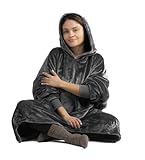 Hochwertige Materialqualität: Der Herren / Damen Hoodie oversize ist aus atmungsaktivem Fleece-Material hergestellt. Das Material des Kuschel Hoodie gilt nicht nur als besonders flauschig und weich, sondern ist auch OEKO-TEX Standard 100 zertifiziert (keine schädlichen Inhaltsstoffe und gesundheitlich unbedenklich)