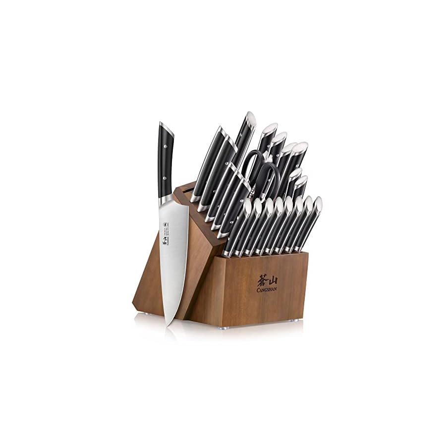 Cangshan-HELENA-Series-German-Steel-Forged-Knife-Block-Set-23-Piece-Black Cangshan HELENA Series German Steel Forged Knife Block Set (23-Piece, Black)
