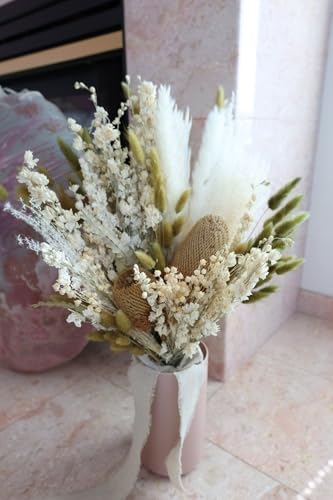 Arreglo de flores secas Welcome Logo Flowers 24 pulgadas miniatura 3