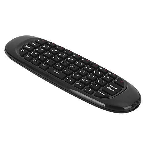 Teclado Flymouse sem fio, Plug and Play, ABS Material 2.4G Receptor USB Controle remoto sem fio reca