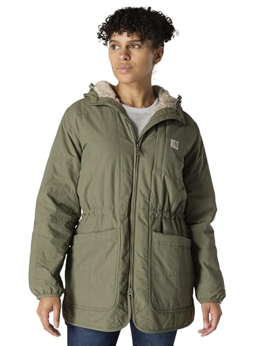 Carhartt Women's Rain Defender Loose Fit Lightweight Insulated Hooded Coat