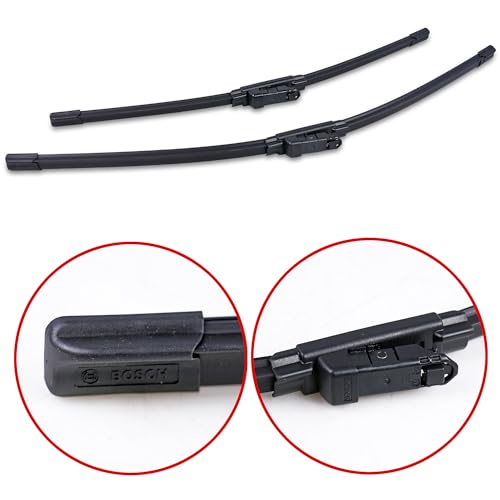 Image of BOSCH 3397007620 AeroTwin Wiper Blade Combo Pack - Set of 2 (24 inch & 19 inch) | Driver and Passenger Side Original Equipment Replacement Blades