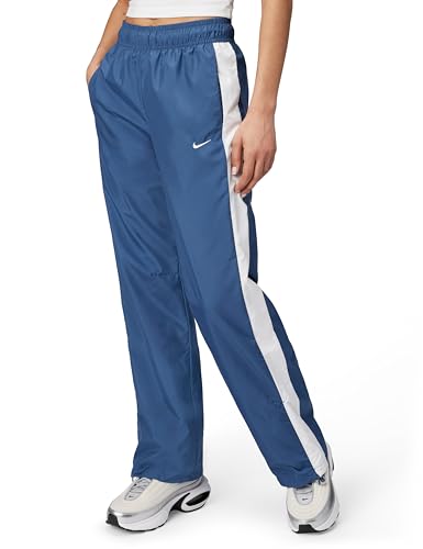 Nike Women's Sportswear Classic Open-Hem Pants, Mystic Navy/White/Sail, Medium