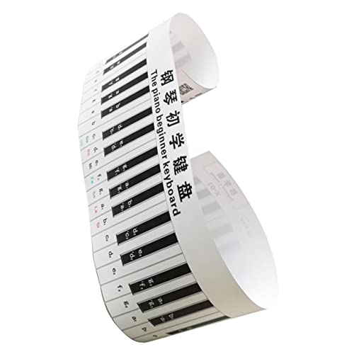 FAVOMOTO 3d Keyboard Decals Piano Practice Easy Erase Keyboard Stickers Pvc Material