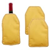 Wine Cooler | Bottle Cooler Fits 750ml and 1.5L Bottle | Wine Chilling Sleeves Ideal For Champagne Wine and Beer(2Pack) (yellow)