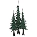 Black Forest DÃ©cor Metal Pine Tree Wall Sculpture