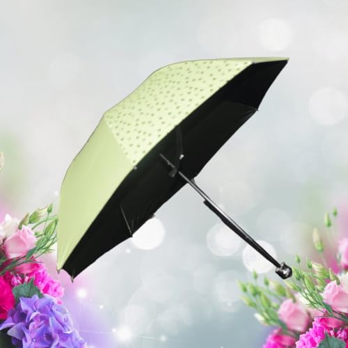 Image of KEKEMI 3 Fold Plain Pipine Umbrella for Men & Women