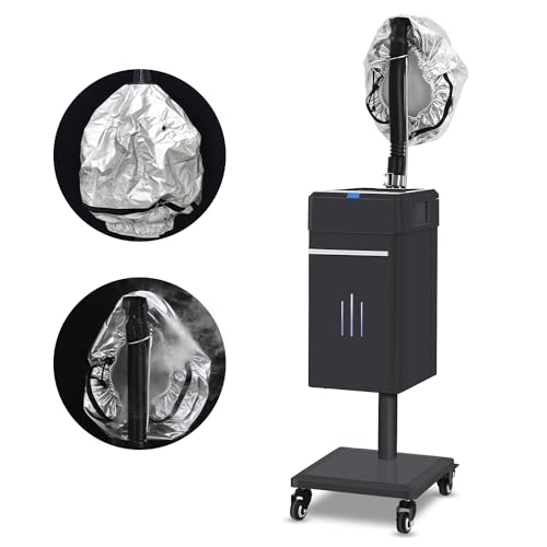 Salon Hair Steamer Standing Base Nano Hair Steamer Anion Hair Color Processor for Hairdressing Care Hair Repair Professional Salon Spa Equipment