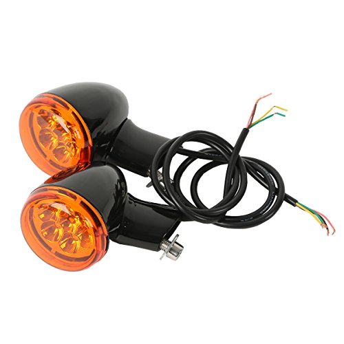 Xmt-Moto Black Bullet Led Turn Signal Indicator Fits For Harley Davidson Xl883 Xl1200 Sportster 1992-2017 #TOP3