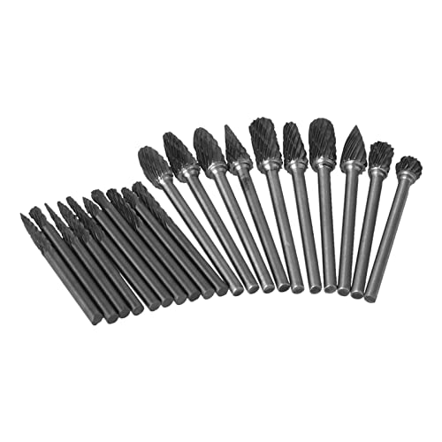 Set de 20 fresas rotatorias de carburo de tungsteno miniatura 7
