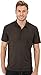 7 For All Mankind Men's Short Sleeve Slub Polo In Bark Brown