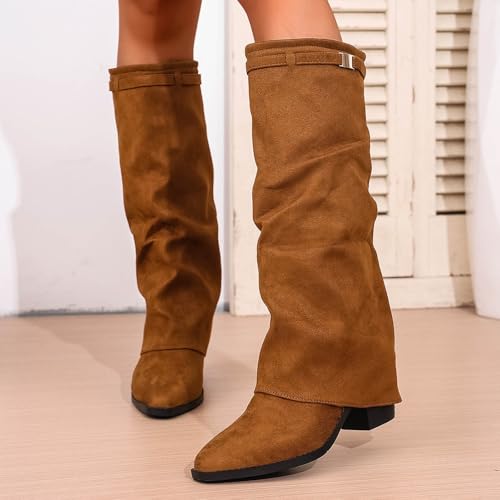 Bottes en daim de qualité avec finitions sangle et bout pointu - 2