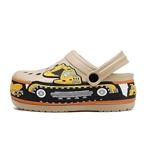 YUKTOPA Girls Boys Clogs Shoes Cartoon Slides Sandals Little Kid’s Slip-on Garden Shoes Lightweight Beach Pool Shower Slippers