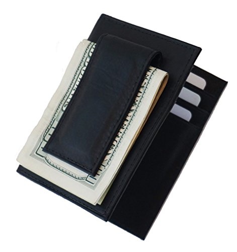 Genuine Leather Front Pocket Bifold Money Clip Mens Wallet4