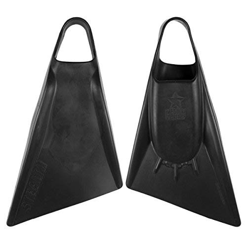 STEALTH Swim Fins - Choose Color and Size (S2 Black, 4.5-6 (Small))
